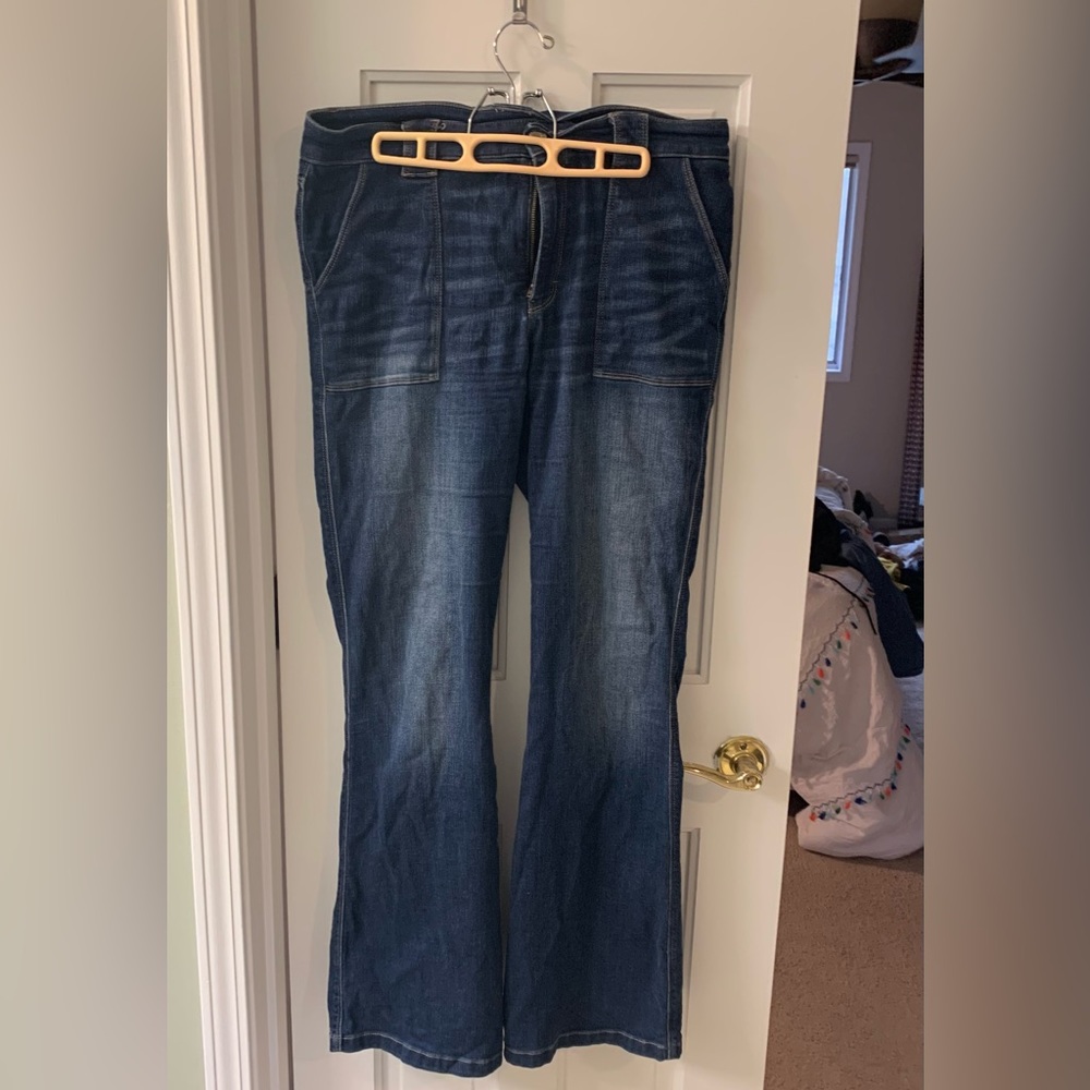White House Black Market Size 12 High Rise Flare Jeans